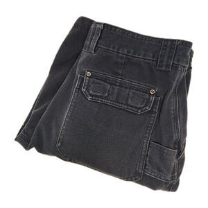 Duluth Fire Hose Work Shorts Men's 32 Navy Blue Cargo 12"‎ Canvas Utility